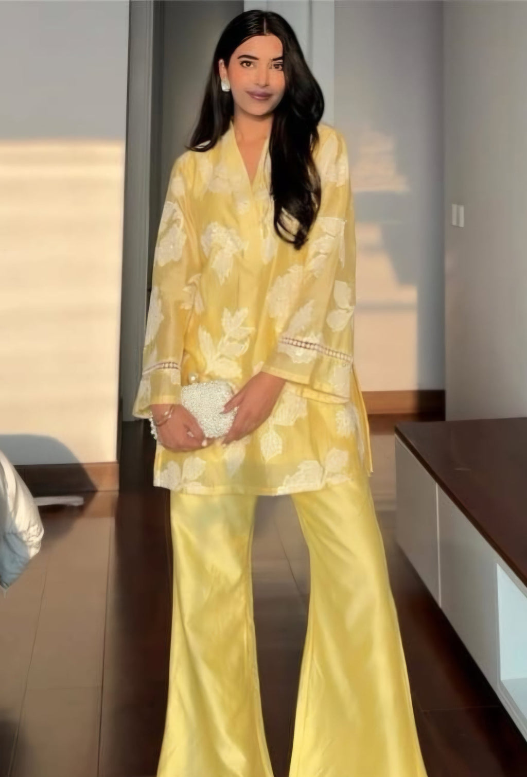 Mac n cheese top n bell bottom co-ord set