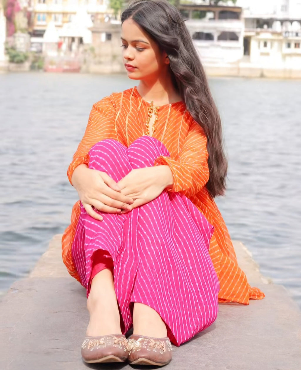 (1F) Jaipur hues faarshi shalwar set
