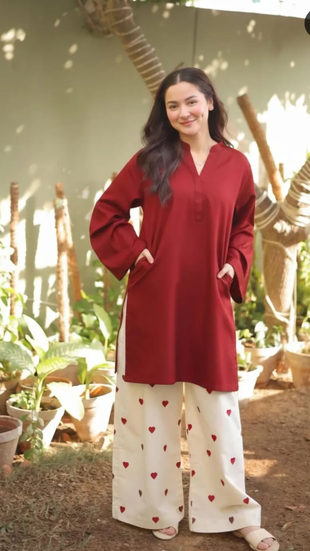 (A7) Aajisa co-ord set anr heart yee