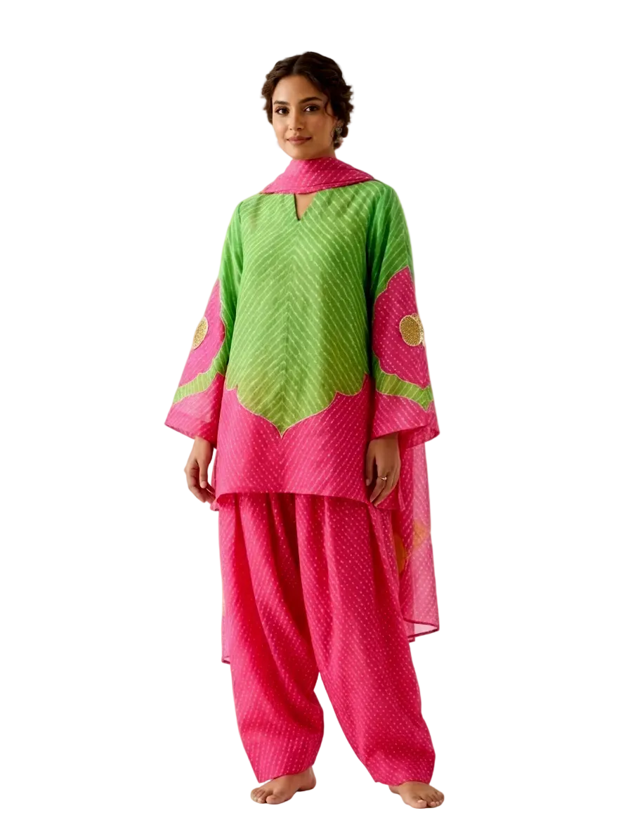 (1B) lehriya Bandini 3pcs set