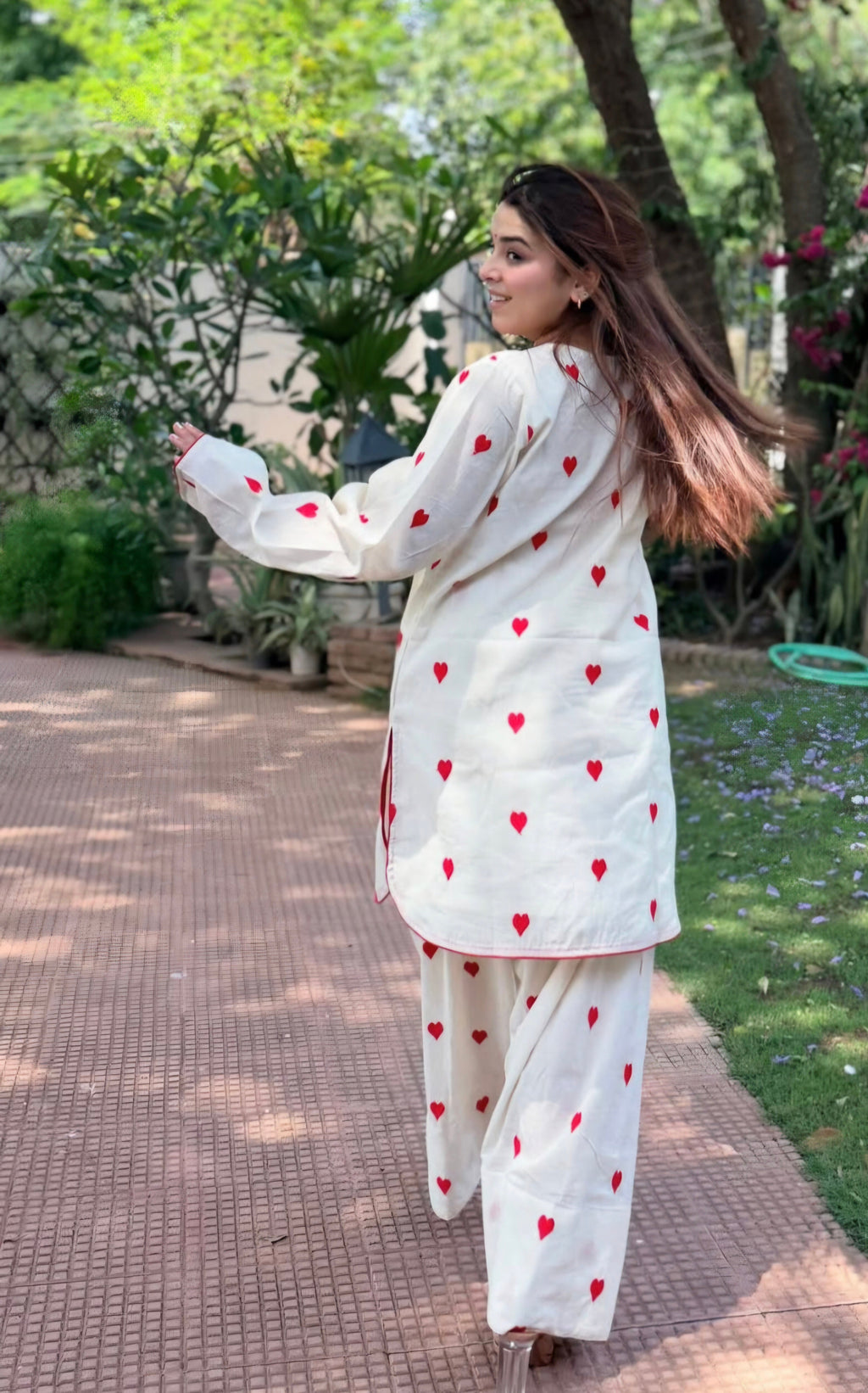 All Heart farshi  co-ord top n bottom set