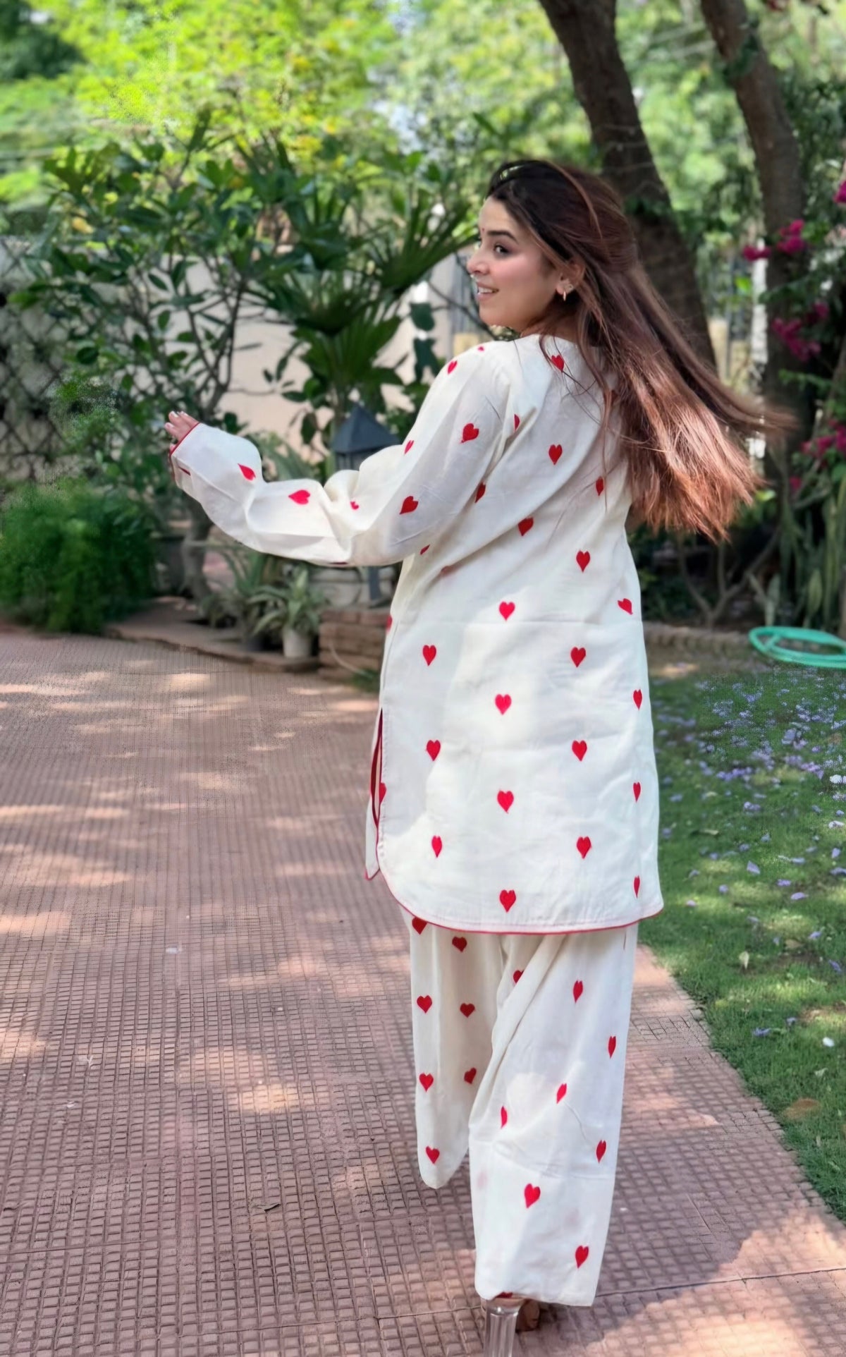 All Heart farshi  co-ord top n bottom set