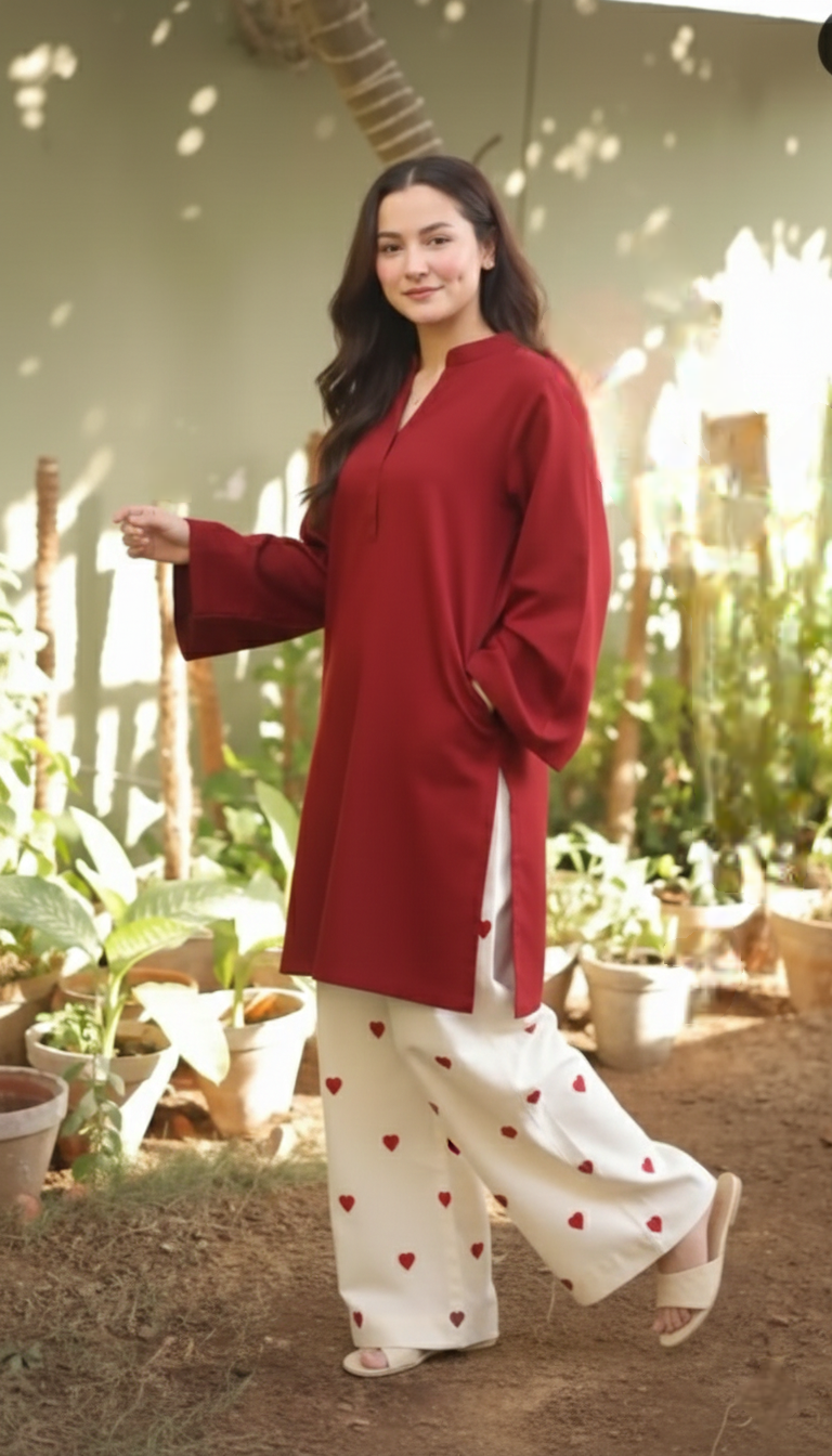 (A7) Aajisa co-ord set anr heart yee