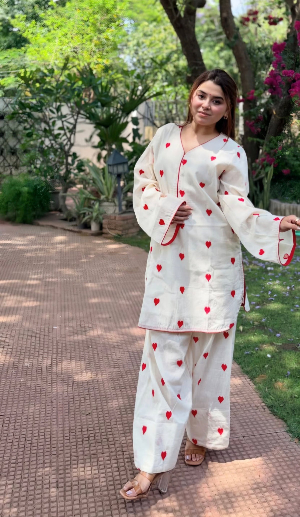 All Heart farshi  co-ord top n bottom set