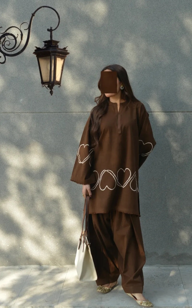 (A10) Ishara heart co ord set