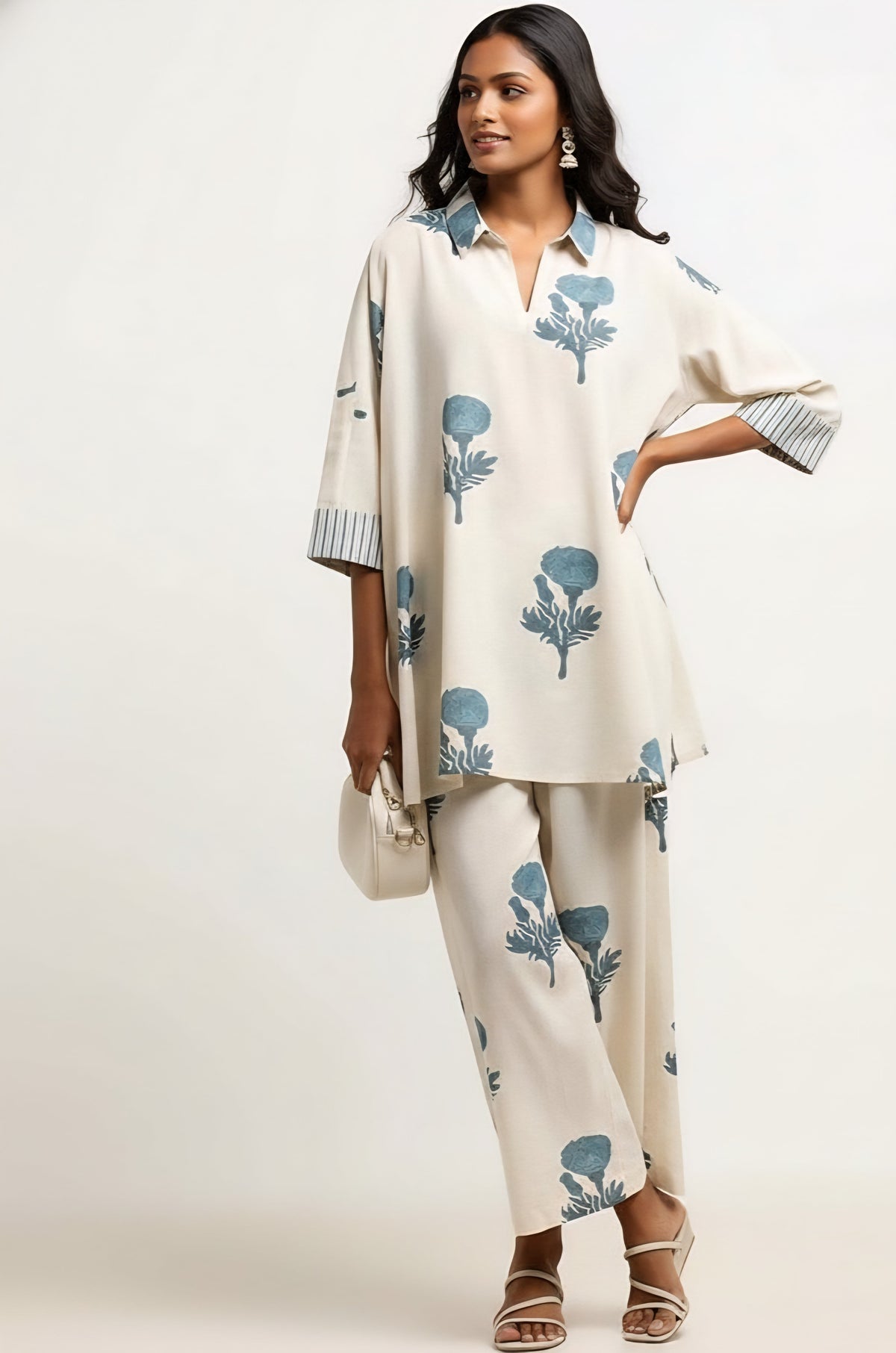 100% pure cotton Ampana top n bottom set